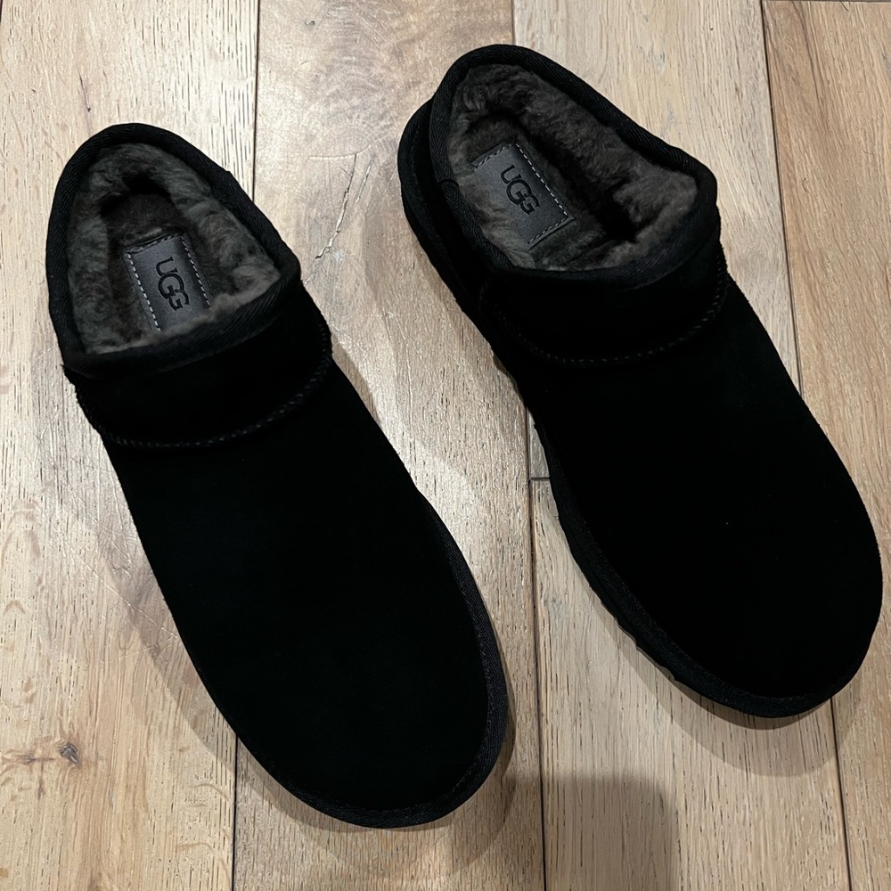 UGG Classic Slipper Black Suede
